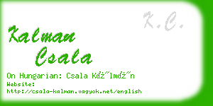 kalman csala business card